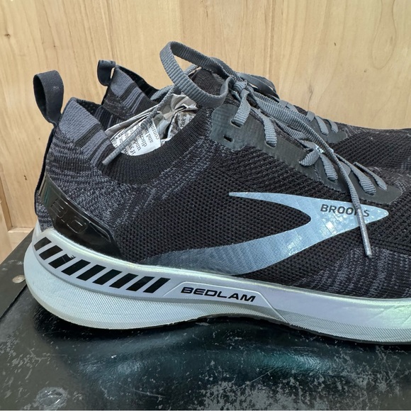 Brooks Men's Bedlam 3 Running Shoes Size 11 Black Pearl White Mens Sneakers - Picture 11 of 16